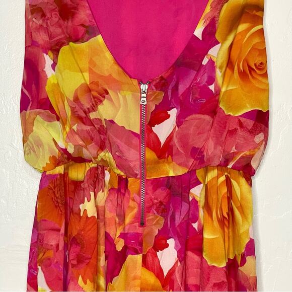 ALICE+OLIVIA SILK SLEEVELESS DRESS - Picture 10 of 10